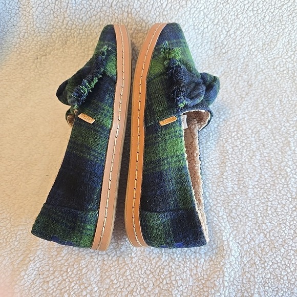 Toms Plaid Alpargata Women's Shoes Size 7 Blue Green Plaid Slip-on - Picture 10 of 15